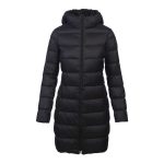 Cape Women's Travel-Lite Long Line Hooded Puffer Jacket Black