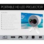 Portable HD LED Projector with Soft Screen White - Image 5