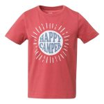 Cape Kids Boy's Camping Tee Red Marle