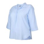 Gondwana Women's Bouddi 3/4 Sleeve Shirt Plus Size Bluebell Stripe - Image 3