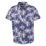 Cape Youth Boy's Tropical Short Sleeve Shirt Navy