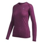 Mountain Designs Women's Merino Blend Long Sleeve Stripe Top Purple Stripe - Image 3