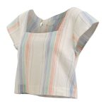 Cape Women's Ottilie Short Sleeve Shirt Stripe - Image 3