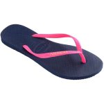 Havaianas Women's Slim Logo Pop Thong Marine Blue