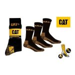 Caterpillar Unisex Essential Work Socks (3 Pack) Black - Image 2