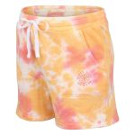 Trip In A Van Kids Tie Dye Knit Shorts Coral / Honey Tie Dye - Image 3