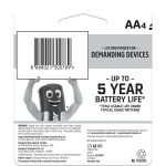 Energizer Rechargeable 2300mAh AA Batteries 4 Pack Multicoloured AA - Image 2