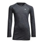 Mountain Designs Kids' Merino Blend Long Sleeve Stripe Top Black Stripe
