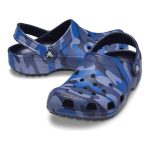 Crocs Kids Classic Camo Clogs Navy - Image 8