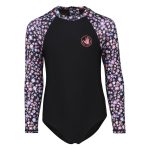 Body Glove Youth Girls Floral Surfsuit Black Floral