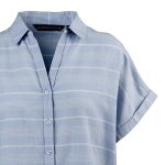 Mountain Designs Women's Morocco Short Sleeve Shirt Powder Blue - Image 3