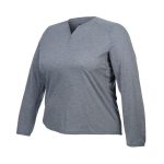 Cape Women's Holly Long Sleeve Henley Top Plus Size Navy - Image 3