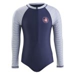 Body Glove Youth Girls Striped Surfsuit Navy Stripe