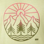 Helly Hansen Women's Skog Graphic Tee Faded Yellow - Image 3