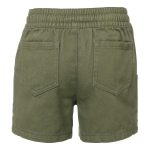 Cape Kids Girl's Paperbag Denim Shorts Olive - Image 2