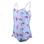 Body Glove Kids Palm Tree Frill Swimsuit Blue - Image 3