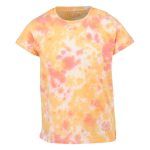 Trip In A Van Kids Cuff Tee Coral / Honey Tie Dye - Image 4