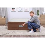 Bestway Alwayzair Fortech Double High Queen Airbed with Pump Cream Brown - Image 3
