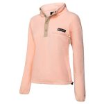 Columbia Women's Helvetia Cropped Half Snap Peach Blossom & Ancient Fossil