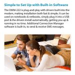 D-Link DWM-222 4G LTE USB Adaptor Travel Modem Black - Image 3