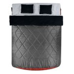 Spinifex Moondance 0° Queen Sleeping Bag Charcoal Grey & Black