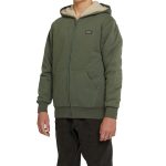 O'Neill Youth Boys' Fifty Two Zip Fleece Hoodie Olive - Image 4