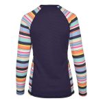 Body Glove Women's Stripe Full Zip Long Sleeve Rash Vest Navy & Print - Image 2