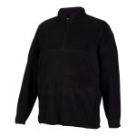 Cape Men's Plus Size Full Zip Frost Fleece Top Black - Image 3
