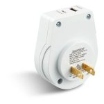 Go Travel Slim Japan Outbound Travel Adaptor USB-A + USB-C White - Image 2