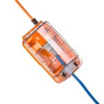 Ampfibian RVPlus 15A to 10A Caravan Power Adaptor Orange