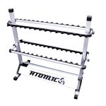 Atomic 30 Slot Aluminium Rod Rack Aluminium