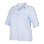 Cape Women's Ariana Long Sleeve Shirt Plus Size Azure Stripe - Image 2