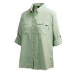 Mountain Designs Women's Wilpena II Long Sleeve Shirt Laurel Green - Image 3