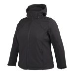 Cape Women's Alisha Softshell Jacket Plus Size Black - Image 3
