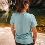 Mountain Designs Women's Motion Seamless Tee Teal Melange - Image 2