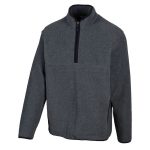 Cape Men's Quarter Zip Frost Fleece Charcoal Marle - Image 3