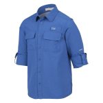 Trip In A Van Kids Fishing Shirt Pacific Blue - Image 3