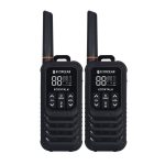 Ecoxgear 2 Watt UHF CB Radio Handheld Twin Pack Black 2W