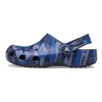 Crocs Kids Classic Camo Clogs Navy - Image 2