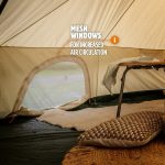 Yonder Outdoor Argyle Bell Tent Natural - Image 9