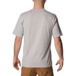Columbia Men's Basic Logo Short Sleeve Tee Grey Heather - Image 5
