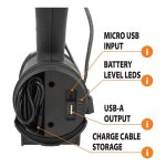 Dorcy 1450 Lumen Rechargable Spotlight with Powerbank Black 1450 Lumens - Image 2