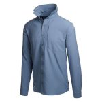 Mountain Designs Men's Hancock Long Sleeve Shirt Mid Blue - Image 4