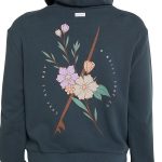 O'Neill Youth Girls' Scobie Slate Fleece Hoodie Slate - Image 2