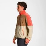 The North Face Men's Polartec Quarter Zip Fleece Brown / Retro Orange - Image 3