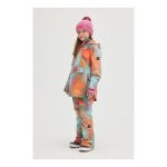 O'Neill Youth Girl's Charm AOP Snow Pants Dark Blue Fade Halftone
