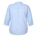 Gondwana Women's Bouddi 3/4 Sleeve Shirt Plus Size Bluebell Stripe - Image 2