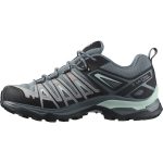 Salomon Women's X Ultra Pioneer Gore-Tex Low Hiking Shoes Stormy Weather, Alloy & Yucca